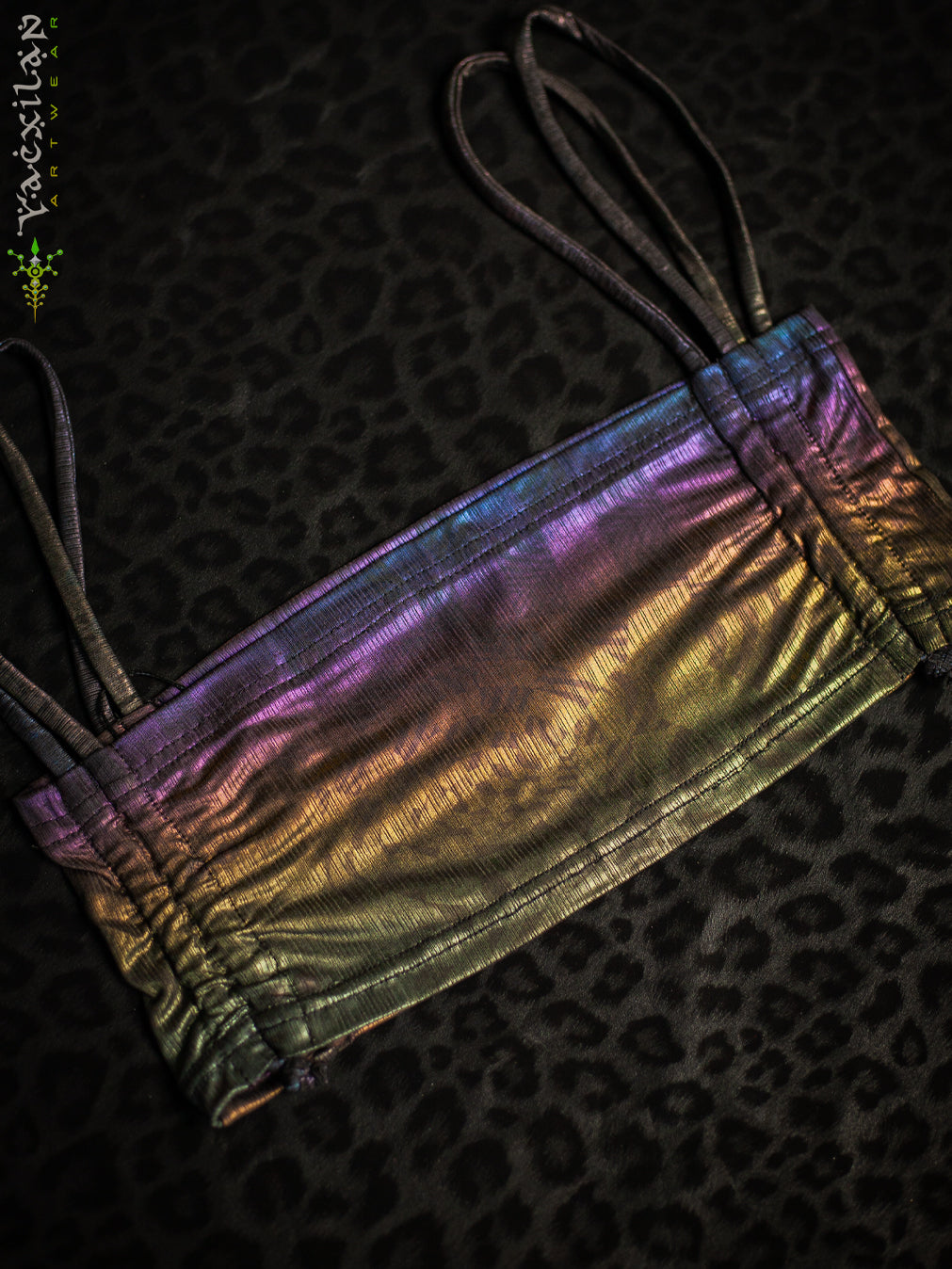 Crop Top Simple / Holographic Rainbow Licra - MATZOKIO